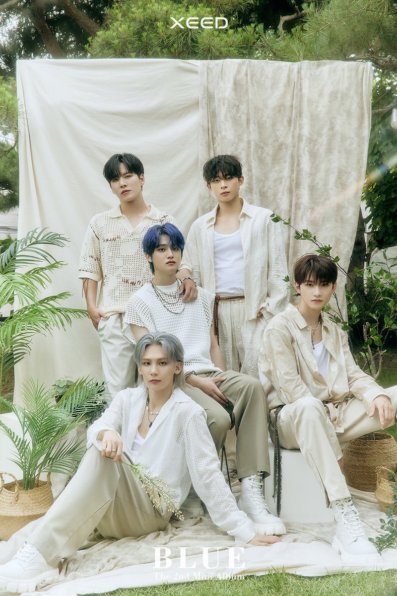 XEED_UK's tweet photo. The group concept photos for @XEED_OFFICIAL's new mini album #BLUE are here! Don't they all look amazing?! 💙🫶

#XEED https://t.co/qOrMYC6kFh