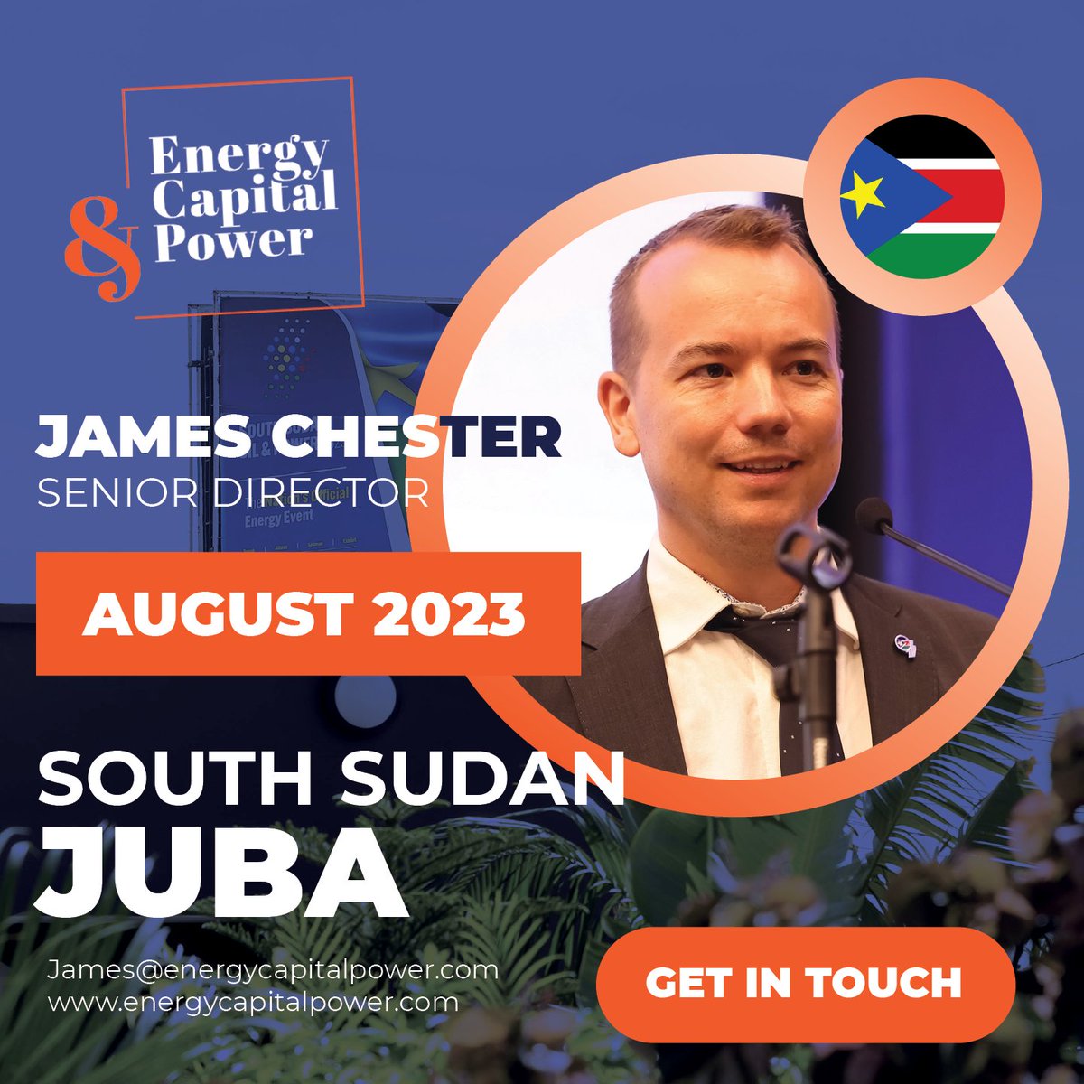 South Sudan Oil & Power is scheduled to return in 2024 on 25-28 June in Juba! ECP's Senior Director, James Chester will be in Juba, South Sudan in August 2023!🇸🇸 Get in touch by emailing james@energycapitalpower.com to set up a meeting! #SouthSudan #SSOP2024