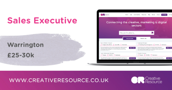 Cr8tiveResource's tweet photo. Apply today! Sales Executive, £25-30k + commission / £35-40k OTE Year 1 - #Warrington. https://t.co/URckdDBz7F https://t.co/yZazt8DNlq