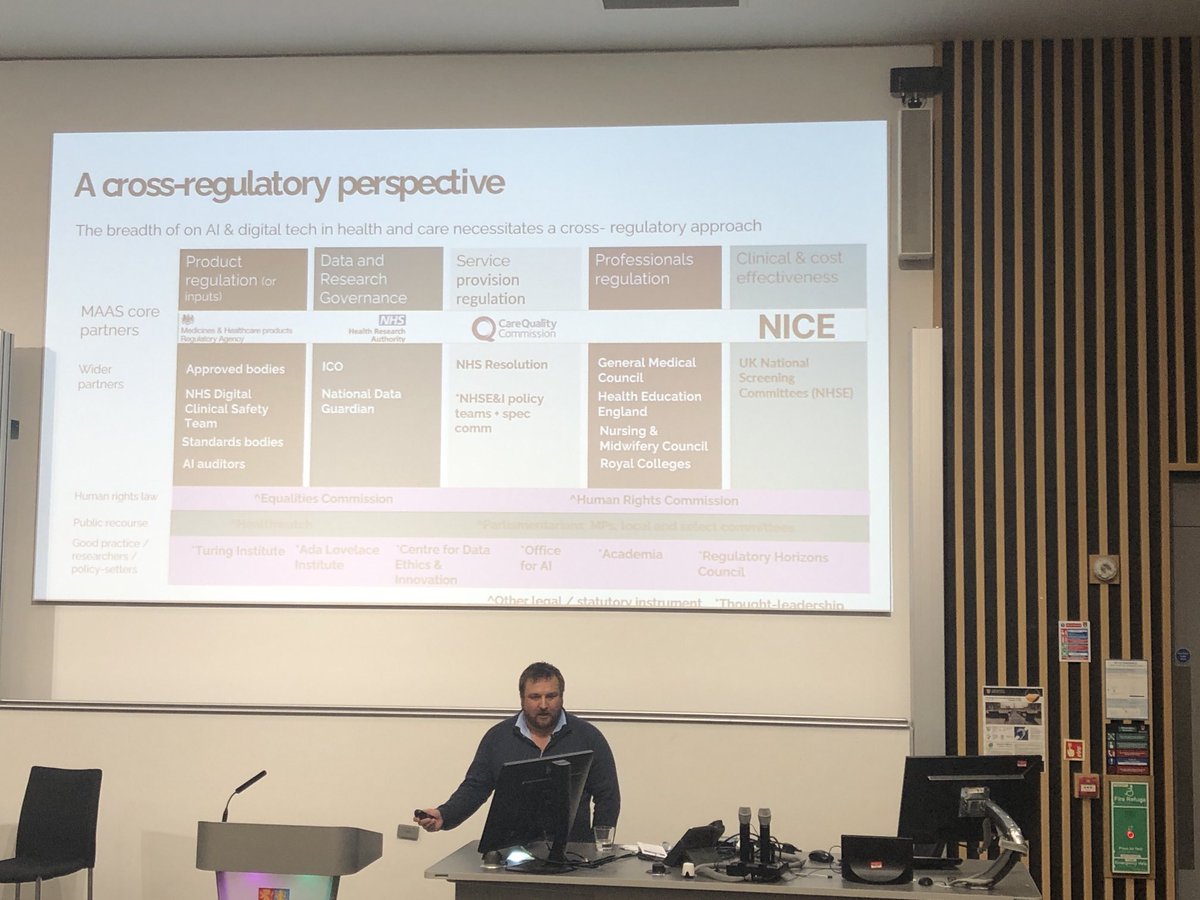Great session on AI with real case study of AI in Radiology. Still a lot of policy to work through.  #DHSS23. #NLaG #HUTH