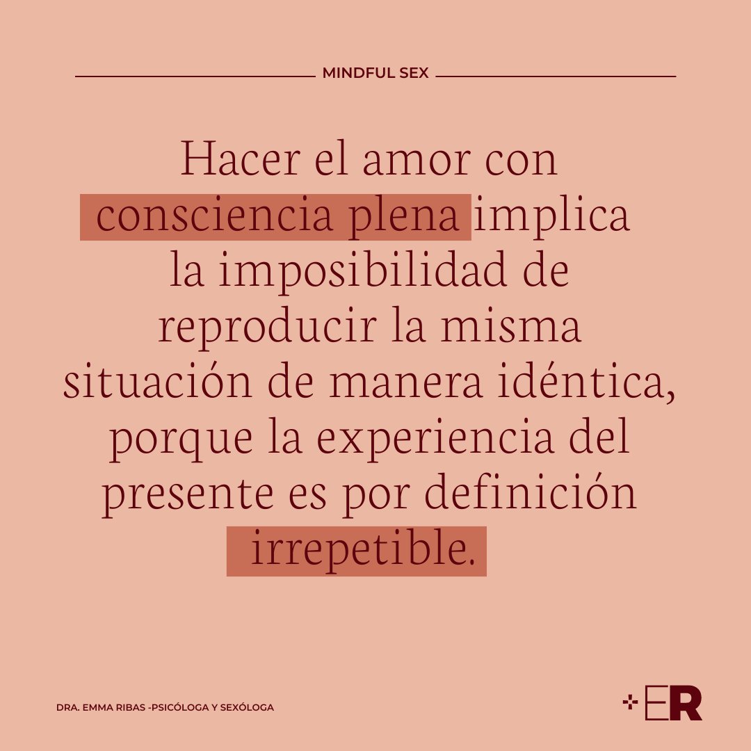 Basta de prisas. Basta de metas. El Mindful Sex es estar presentes, conectar con nuestras respiraciones y nuestros cuerpos, eliminar cualquier tipo de anticipación o expectativa y, por tanto, simplemente centrarnos en apercibir el ahora y ser capaces de experimentarlo plenamente.