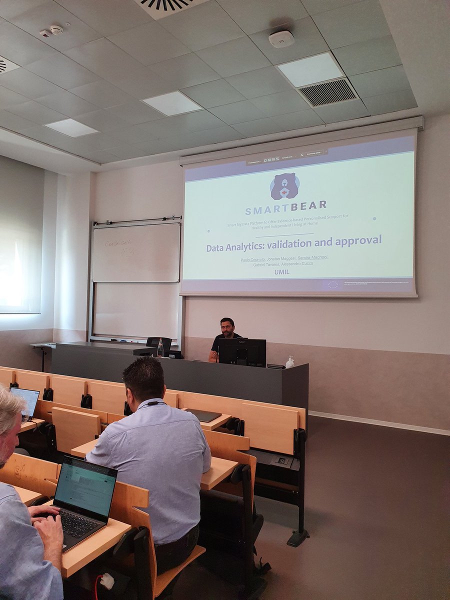 SmartBear_IT's tweet photo. Oggi durante il GM di @SmartBear_EU BEAR, una presentazione di @paoloceravolo e @SAMIMRAA su Analytics e modelli predittivi. #smartbear #europeancommission #unimi #ricercaeinnovazione https://t.co/SYQYyvP44E