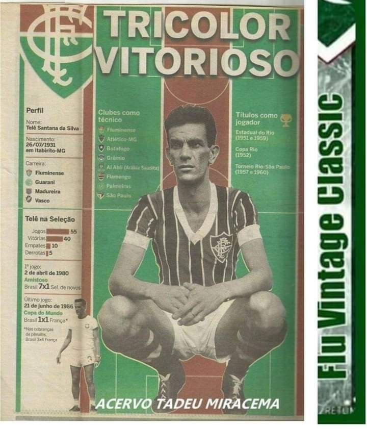 FluClassic's tweet photo. - Telê o Fluminense tá ganhando !!!
 * Um torcedor interrompe os autógrafos que o mestre distribuía no CT do São Paulo em 95 e o velho Telê sorri com a notícia...
  Um São Paulino nos contou essa passagem.. https://t.co/eftu4KPVD0