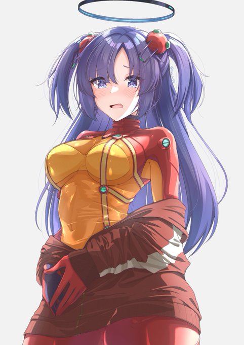 「ブルアカ」早瀬ユウカ(プラグスーツ/skeb) 