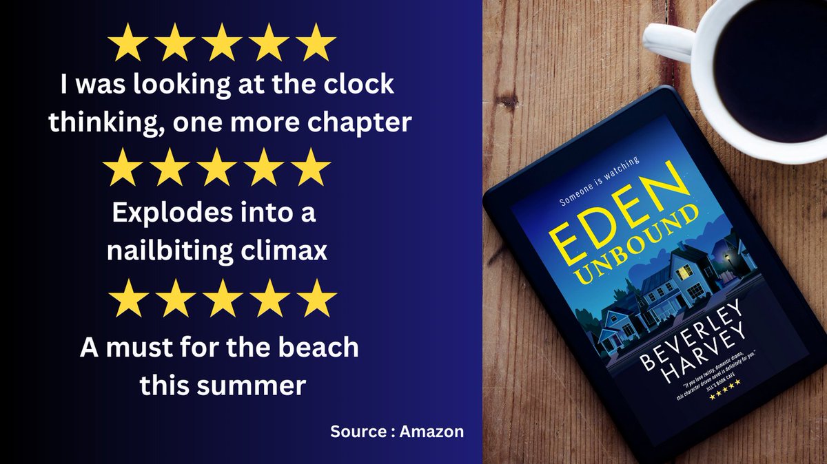 BevHarvey_'s tweet photo. Enjoyed Eden Unbound? Please consider leaving a review on Amazon or Goodreads.
https://t.co/0Ku6YjlZGR
Perfect for COLD FEET fans.
#HolidayReads #SummerReads
#FamilyDrama #Suspense #Multigenerations https://t.co/30ByFZjYSs