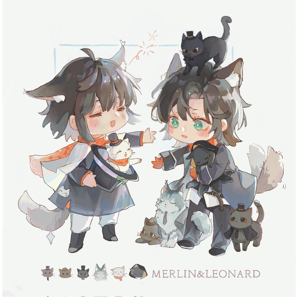 #LordOfTheMysteries #诡秘之主 #克伦 #procreate
Merlin and Leonard