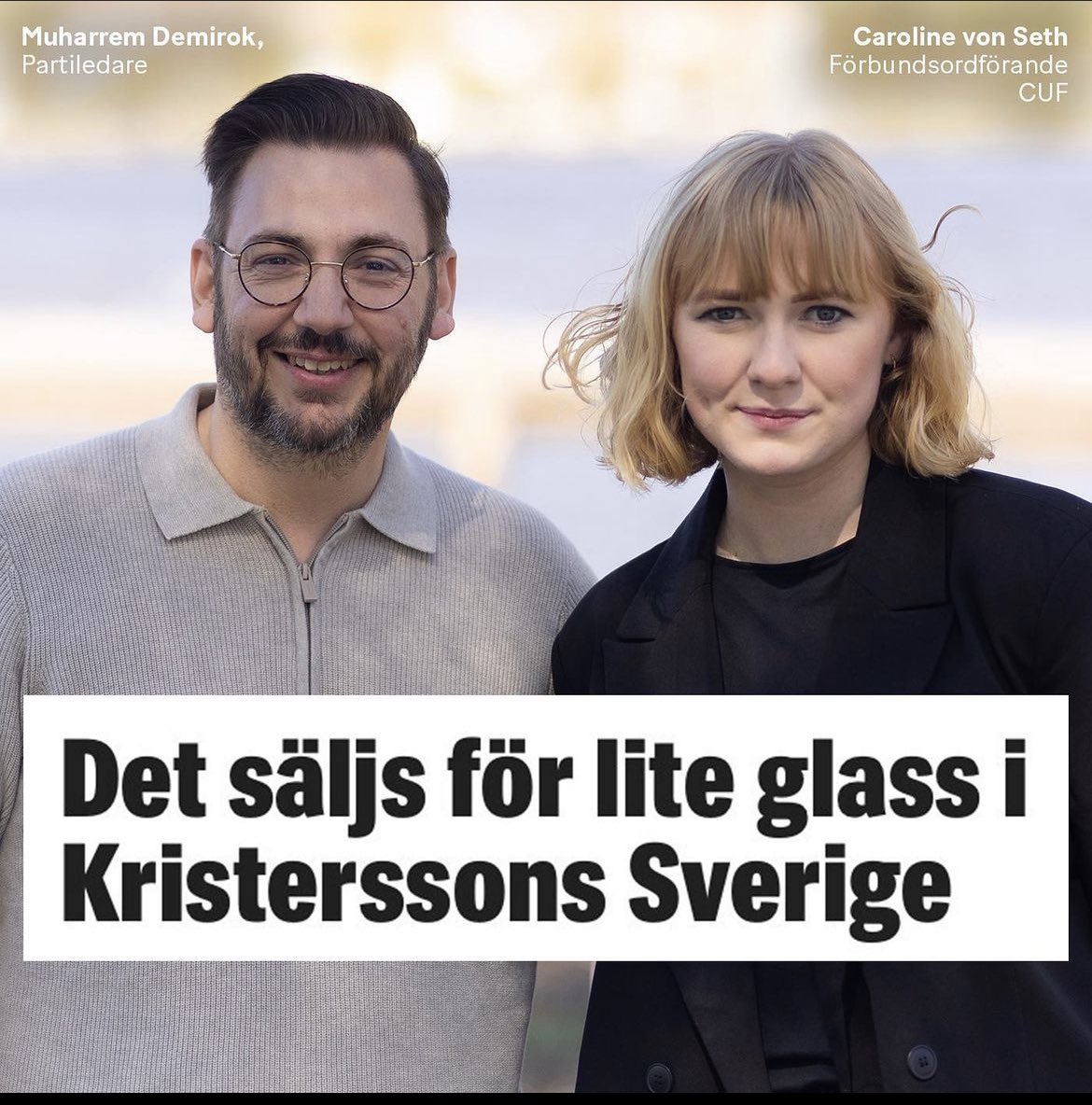 OmarMakram's tweet photo. Korankrisen. Terrorhot. Krig i Europa. Tufft ekonomiskt läge. Gängskjutningar och explosioner. Skolan underpresterar. Långa sjukvårdsköer. Underbemannad polis.

Centerpartiet: https://t.co/SPO53gfXUU