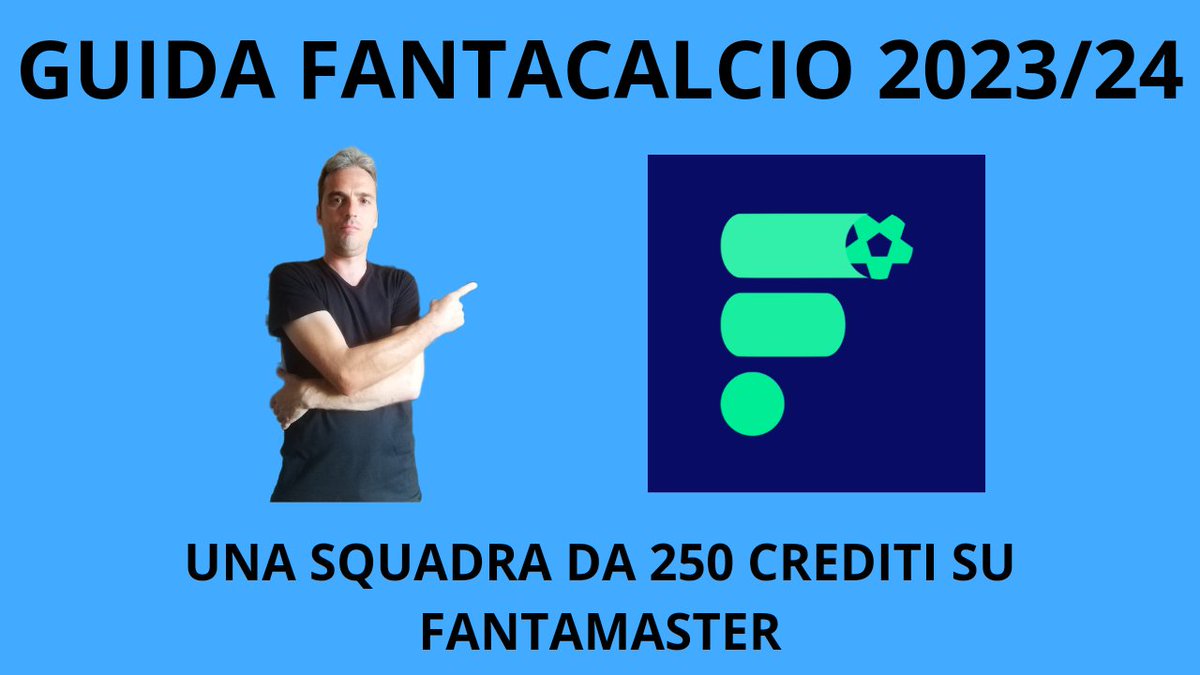 CalcioFanta1's tweet photo. Ho fatto per voi una squadra da 250 crediti con il listone di @fantamasterapp!

🎥Video online sul Canale YouTube Luque Fantacalcio

📲https://t.co/FwfgVAcOah

#consiglifantacalcio  #SerieA #fantacalcio  #astafantacalcio #gazzetta #fantagazzetta  #calcio #calciomercato https://t.co/m4KK7Iiy2E