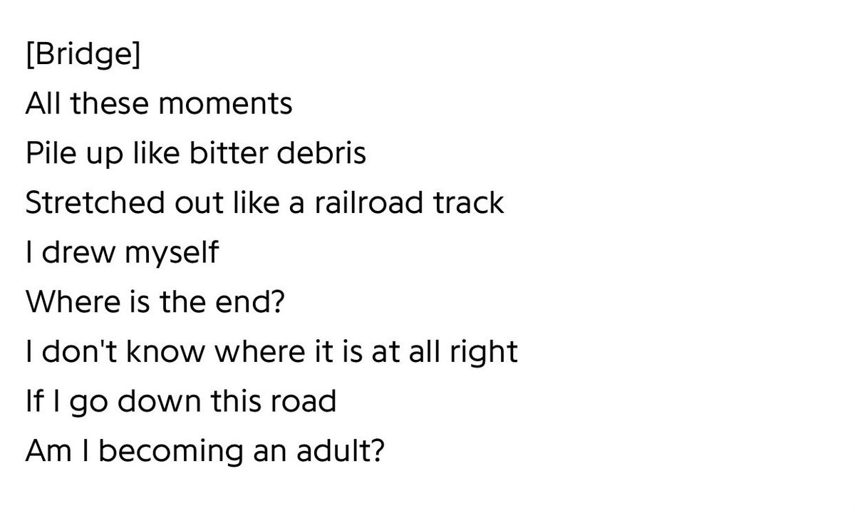 matetsushi's tweet photo. 'The Way To' by Jeongwoo, Jihoon and Junkyu talks about the struggles of adulting and being able to face the challenges in life all alone while still longing for someone to take care of them in this cruel world, it hits deeper when you understand the lyrics :(
@treasuremembers https://t.co/98O12cdGXH