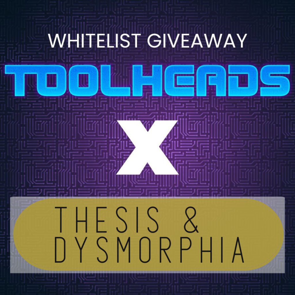 Thesis & Dysmorphia (@thesisdysmo) on Twitter photo **Toolheads x T&D**
ATTENTION!
๐ฅOne of the first places where you can find WL spots for Toolheads๐ฅ
Toolheads by CNFT TOOLS are giving away 3 x Survivor WL Spots!
To Qualify:
โ
Like & RT
โ
Follow @cnfttools & <a href="/thesisdysmo/">Thesis & Dysmorphia</a>
โ
Tag a friend
Up till Monday!
#giveaway **Toolheads x T&D**
ATTENTION!
๐ฅOne of the first places where you can find WL spots for Toolheads๐ฅ
Toolheads by CNFT TOOLS are giving away 3 x Survivor WL Spots!
To Qualify:
โ
Like & RT
โ
Follow @cnfttools & <a href="/thesisdysmo/">Thesis & Dysmorphia</a>
โ
Tag a friend
Up till Monday!
#giveaway