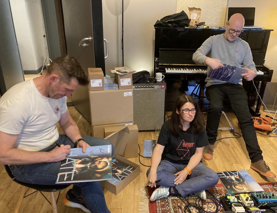 The reissue of Hate hits record shops and doormats a week today - which should give us enough time to get through these signed copies.

LPs unblemished by our scrawl and some signed CDs (remember those?) can still be pre-ordered: shop.chemikal.co.uk/browse/chemika…