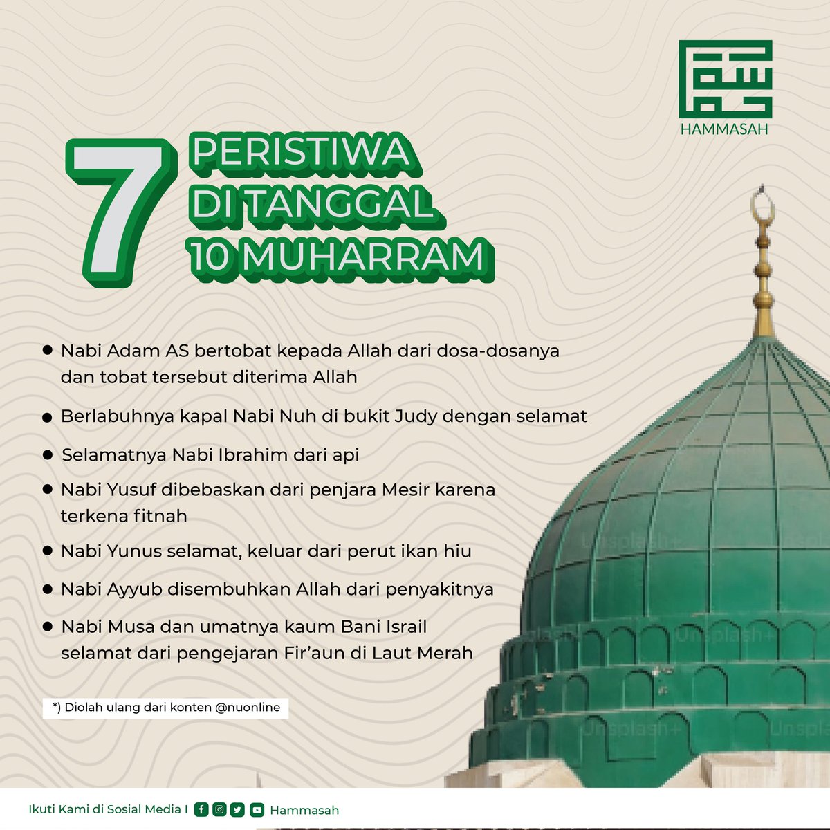 hammasahid's tweet photo. 7 Peristiwa di Tanggal 10 Muharram. https://t.co/udP1TF23z9