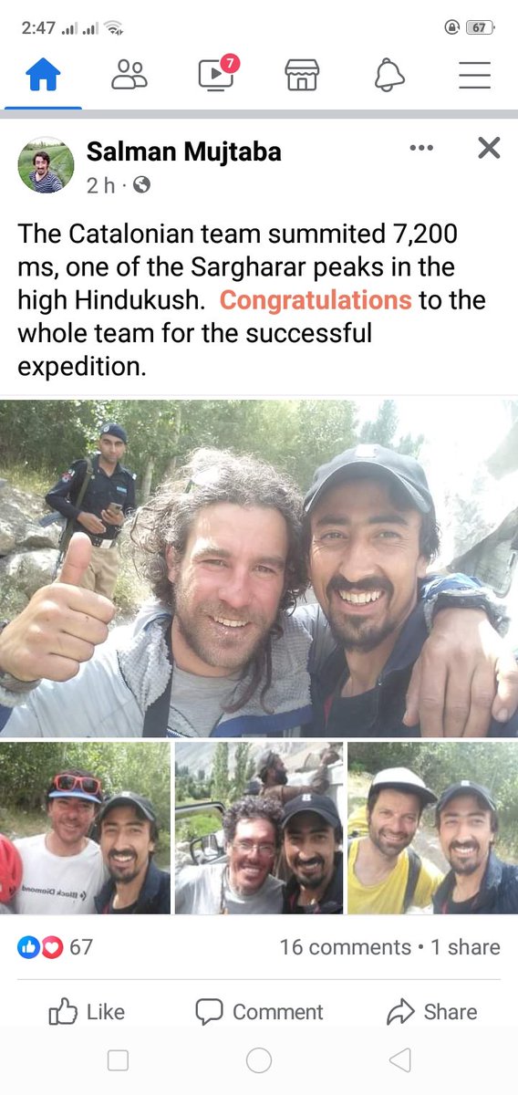 Inzi_in_short's tweet photo. Spanish team has conquered Saraghrar. Second successful expedition for this year in High Hindukush. https://t.co/rLrkHdq8g7