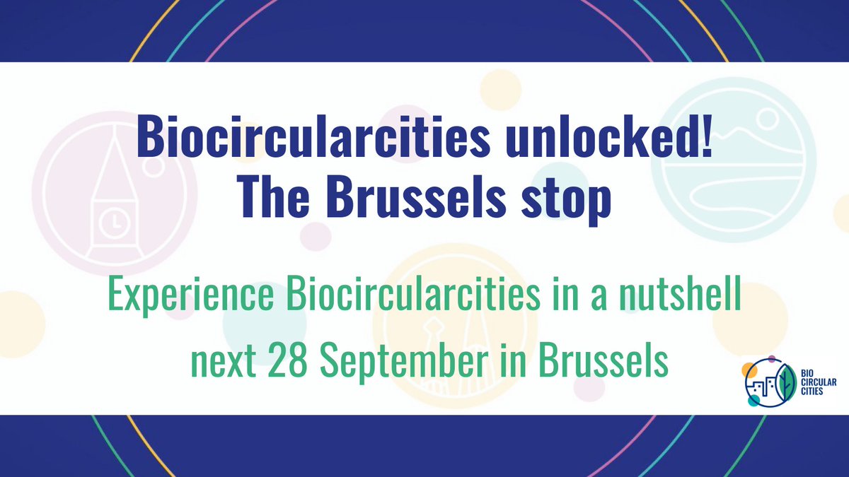 ACRplus's tweet photo. 🔓 @Biocirc_cities unlocked!
🚏The project with its 3 pilots will stop in Brussels in September. Give a new dimension to #circulareconomy on your territory by bringing back to your garden the #Biocircularcities seeds🌱
👉https://t.co/Lsp5knXHCz https://t.co/s1JmybdK64