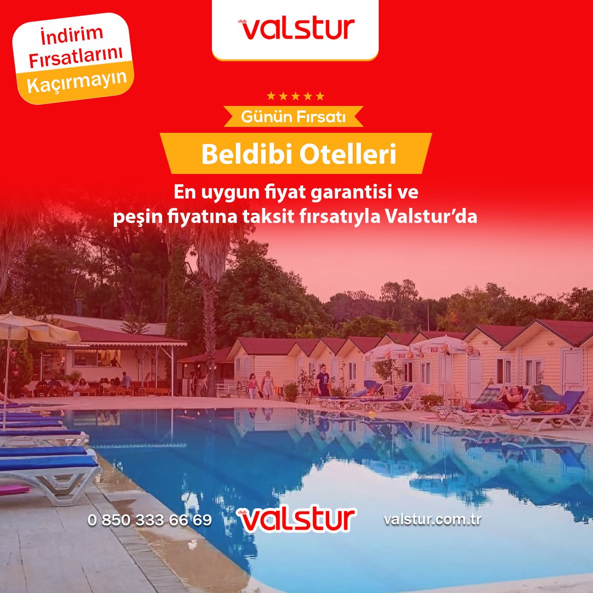 ValsTurizm's tweet photo. Peşin Fiyatına Taksit ve En Uygun Fiyat Garantisi ile Valstur'da

https://t.co/Pm5YzIbFTF
Tüm bilgi ve detaylar için: 
https://t.co/XqG45eEVg2
0850 333 66 69

#tatil #valstur #hotel https://t.co/55EEbAljQS