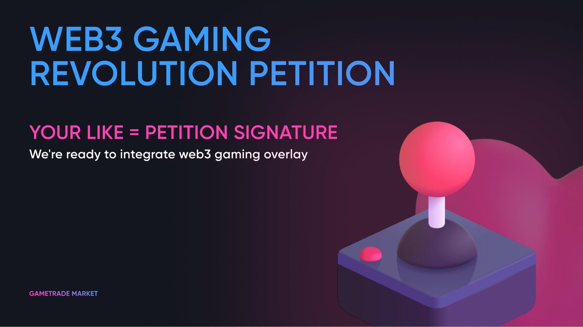 wecube_io's tweet photo. 💪We're ready to integrate our overlay!
Like = petition signature 📝

🎮Games with which we'd love to start integration:
@astro_Must @StableBattle @kryxivia @ArrlandNFT @LegendsElysium

Share this petition to take the web3 gaming to new heights together! 🌟 https://t.co/EJnHUdsfSY