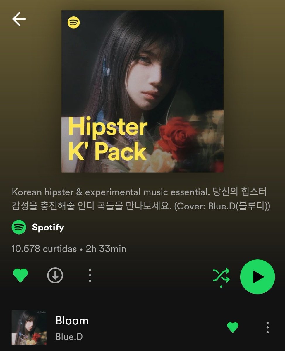 BlueD_Brasil's tweet photo. 28.07.2023┆INFO

Blue.D é capa da playlist "Hipster K'Pack" do Spotify. 'Bloom' também foi adicionada à playlist.

🔗https://t.co/4iY4fSGrcq

@BlueD_Official #BlueD #블루디
#JeonHoyeon #전호연 #BloomingWithBlueD https://t.co/lOXtap1RnT