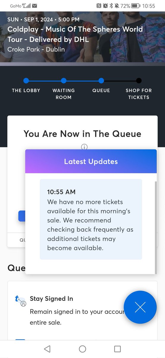 Just wow <a href="/TicketmasterIre/">Ticketmaster Ireland</a> #coldplaydublin