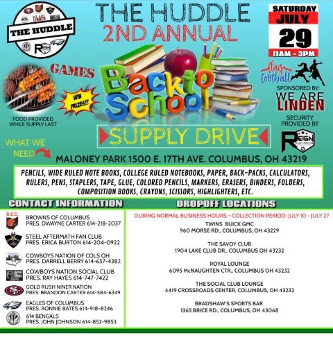 traincarter's tweet image. See you all tomorrow for the Free Back to School Supply Giveaway cookout. Bring the kids out for fun including a bouncy house, music, raffle for bike and sneakers and of course free food. See you tomorrow at Maloney Park from 11am-3pm. We are more than just about football