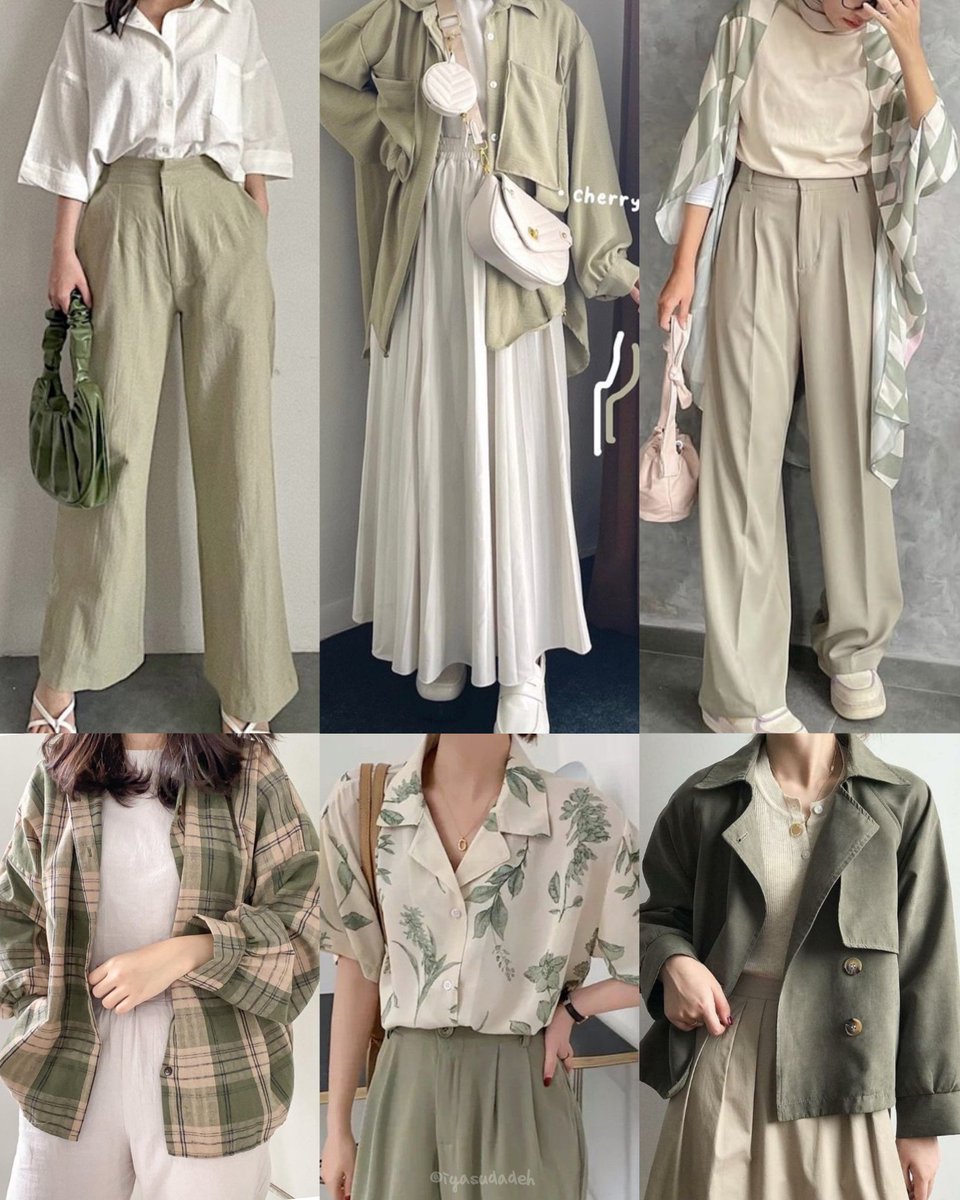 iyasudadeh_'s tweet photo. MIX AND MATCH SAGE GREEN OUTFIT

— a thread https://t.co/JDVIikeCKo