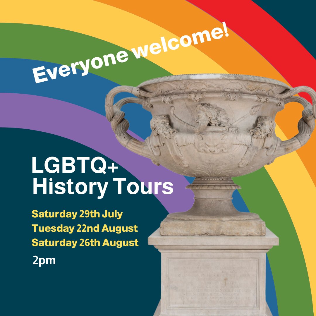 burrellcollect's tweet photo. 💭Free themed tours at #TheBurrellCollection this Summer 

Join our expert Guides as they take you on a journey through the LGBTQ+ histories of the collection.🌈

📍 Free and drop-in. Join us by the meeting point near the reception desk at 2 pm. https://t.co/VvHEdkgF1j