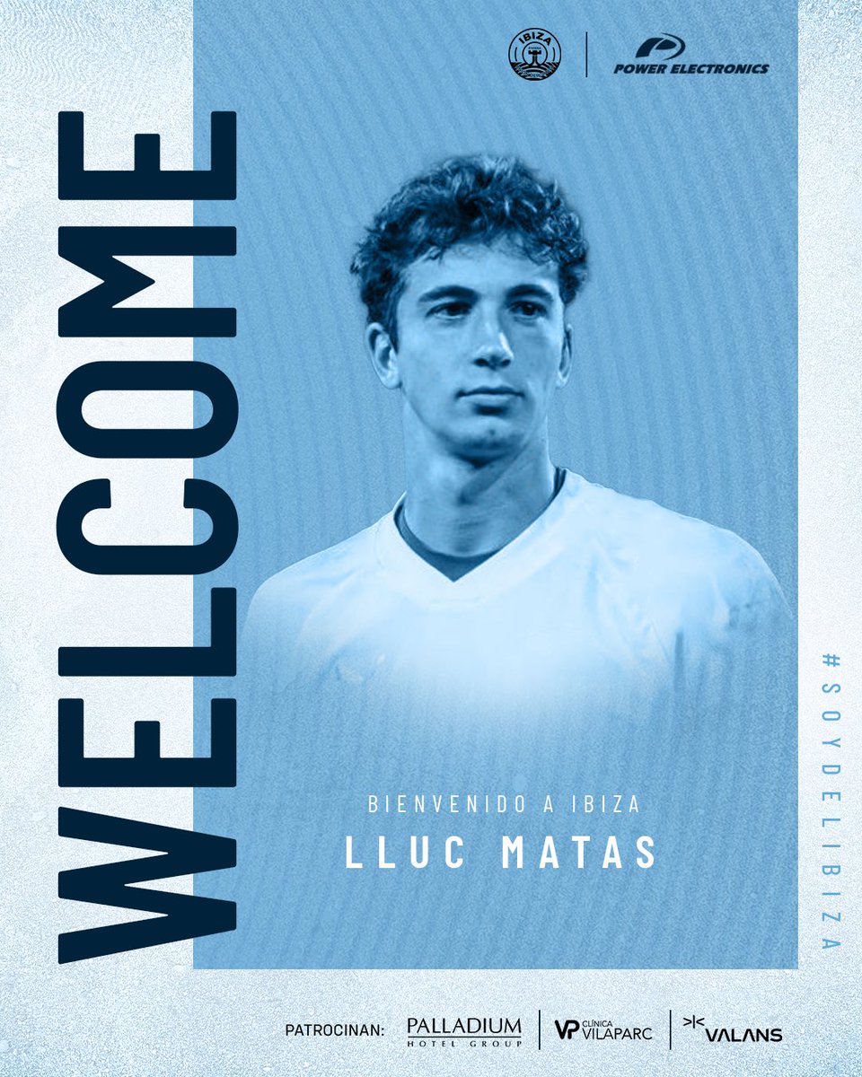 ibizaud's tweet photo. 📣 COMUNICADO OFICIAL: Lluc Matas #ESDELIBIZA 

¡Bienvenido a la isla, @llucmatasg! 🏝️👋

🔗 https://t.co/cWUpDnIMRF

#VamosIbiza 🩵 #WelcomeLluc https://t.co/wwcu6Tqcy1