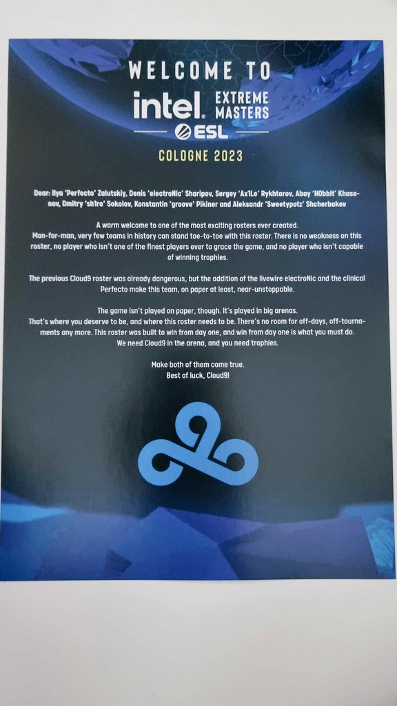 C9CSGO's tweet photo. 🫡 https://t.co/2z4R0rPTBJ