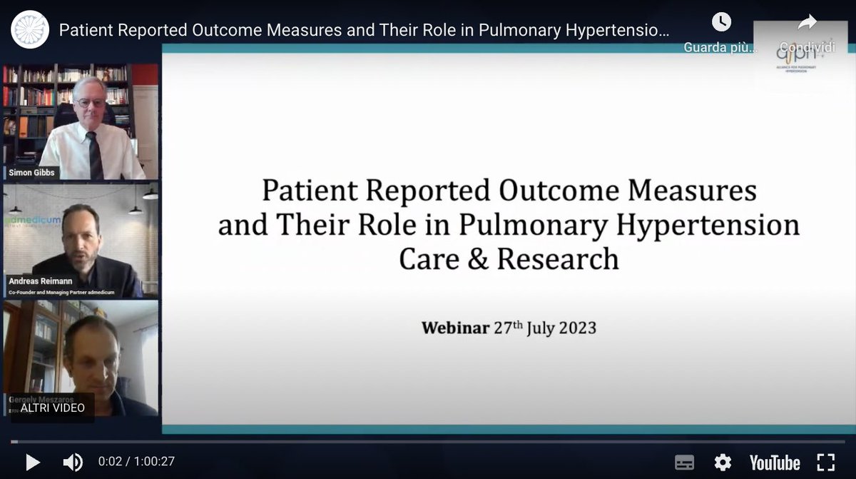 The slides and recording of the Alliance for Pulmonary Hypertension's webinar yesterday evening on Patient-Reported Outcome Measures and their role in #PulmonaryHypertension care are now available on our website at this link: ph-ksp.com/slides-and-rec…