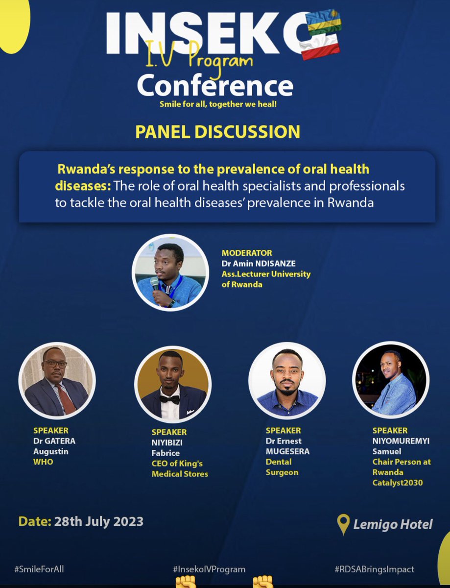 SNiyomuremyi's tweet photo. Currently happening we are providing insights to the Rwanda’s response to the prevalence of the oral health diseases! #SDGs #Inseko #SimileForAll @rdsarwanda https://t.co/RJ2DWq9K8J
