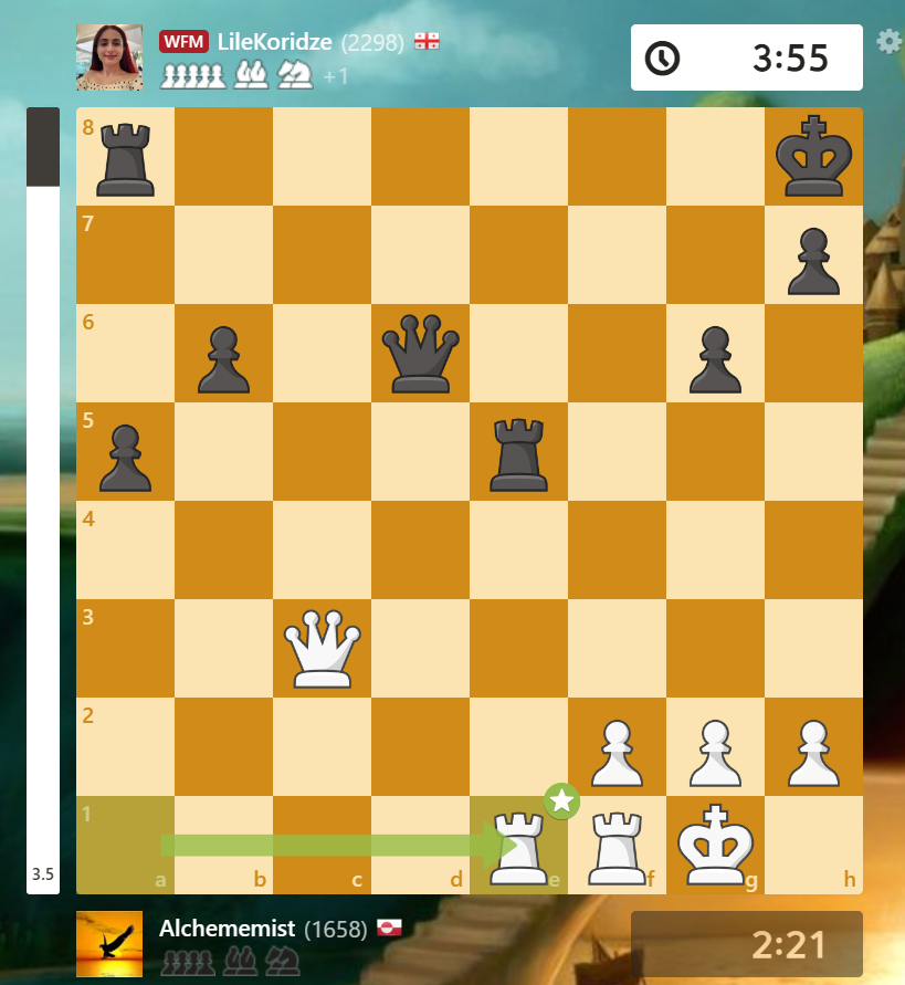 Alchememist2's tweet photo. I can't believe I moved the wrong rook! I thought it did not matter with f4. @KoridzeLile
#chess #streaminglive #chessbrah #hansen #gothamchess #pogchamps #puzzles #chessstreamers https://t.co/mQ0G56wadB