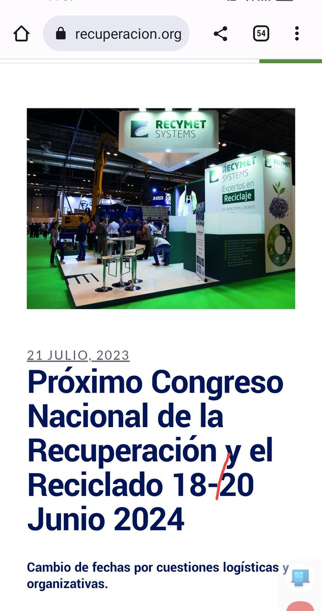 recymet's tweet photo. https://t.co/9aAFlBI1DK

@reciclajeFER #Salondelreciclaje2024 https://t.co/vM8NhYZZUL