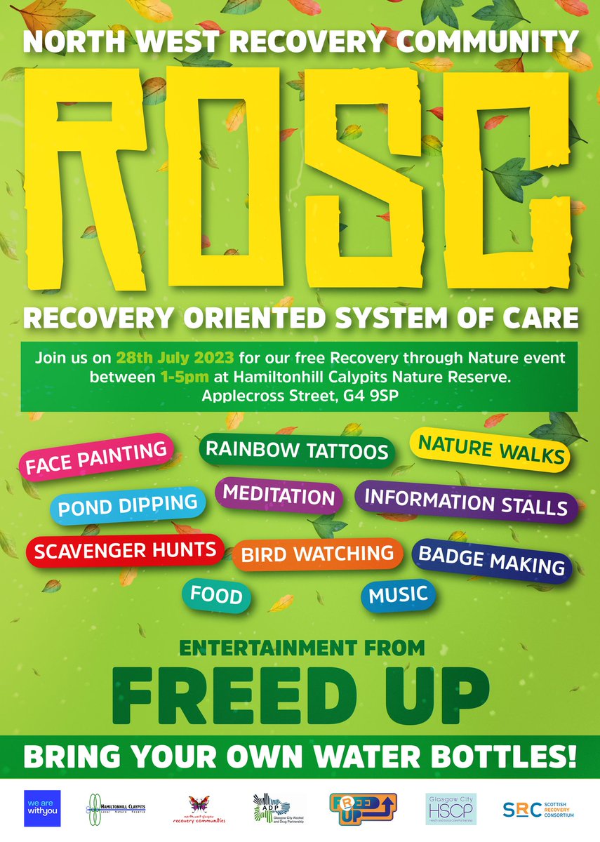 FreedUpEvents's tweet photo. #FreedUp bringing the tunes at  @NWRCGlasgow event at @ClaypitsLnr here until 5pm come down dance in the sun, catch @Phoenix_Scot #hiphop Collective at 3pm, lots happening 😎

#recovery #MakingRecoveryVisible #ScottishRecoveryConsortium https://t.co/rbow9zB6ZP