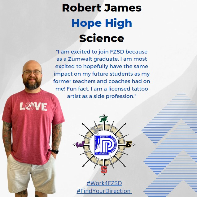 FZSDSUPT's tweet photo. Congrats to Bob James on his new teaching assignment at Hope High!  @ZumHopeHigh https://t.co/FI43vnZNoF