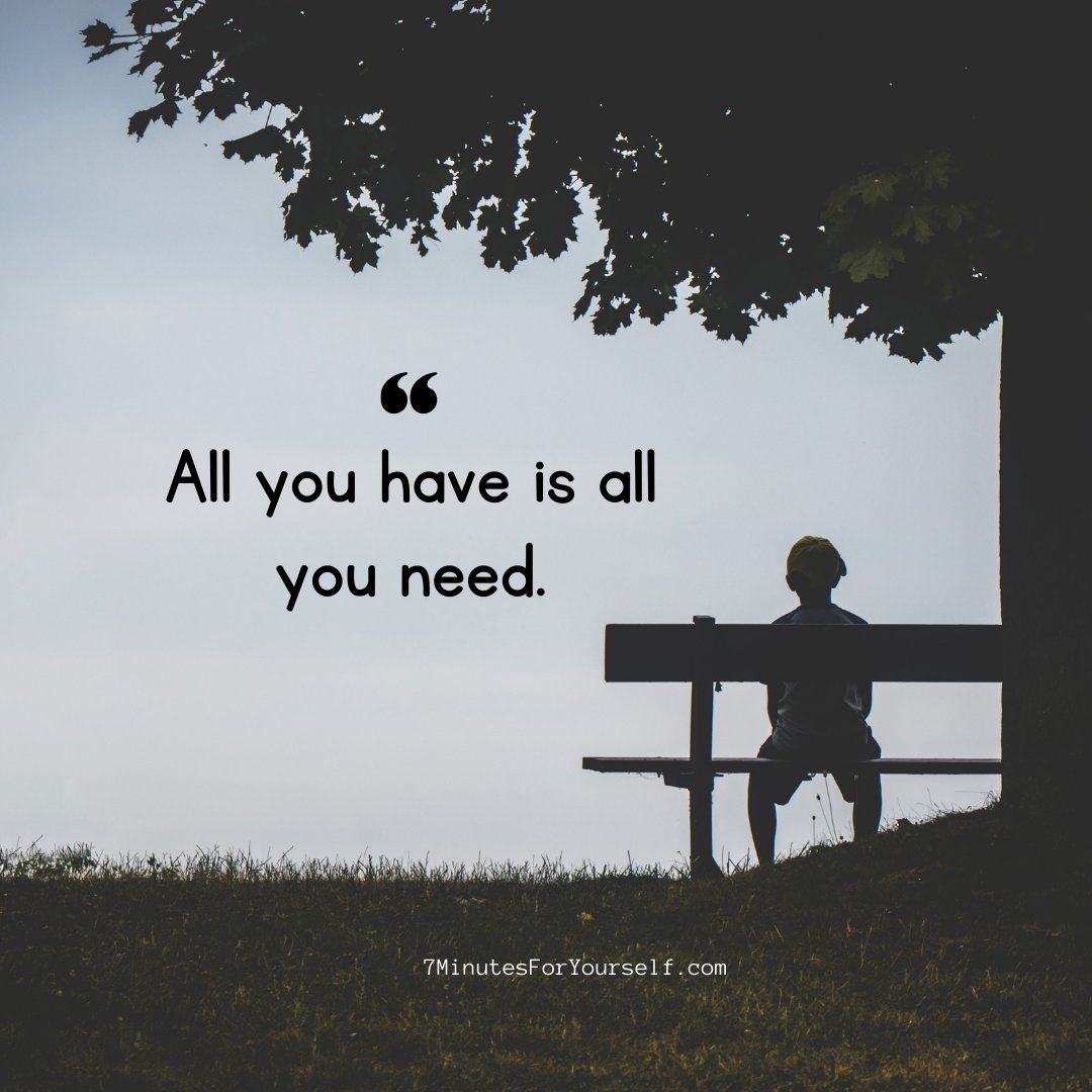 7GoodMinutes's tweet photo. #AllYouHaveIsEnough💼💡
#ContentmentIsKey🔑😊
#YouAreEnough👤💖 https://t.co/VzvmsRIH1f