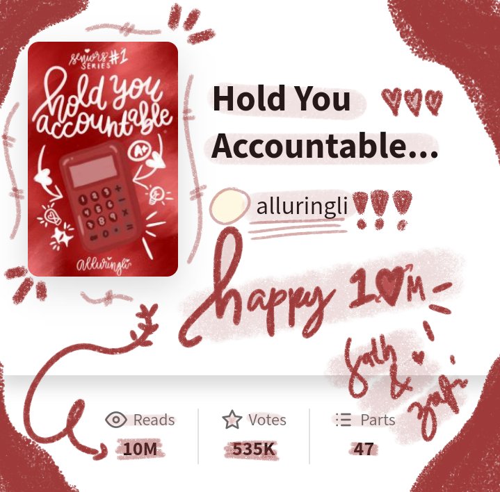 happy 10M reads, hold you accountable !! 🎈🍷🖍️ <a href="/alluringliwp/">li</a>