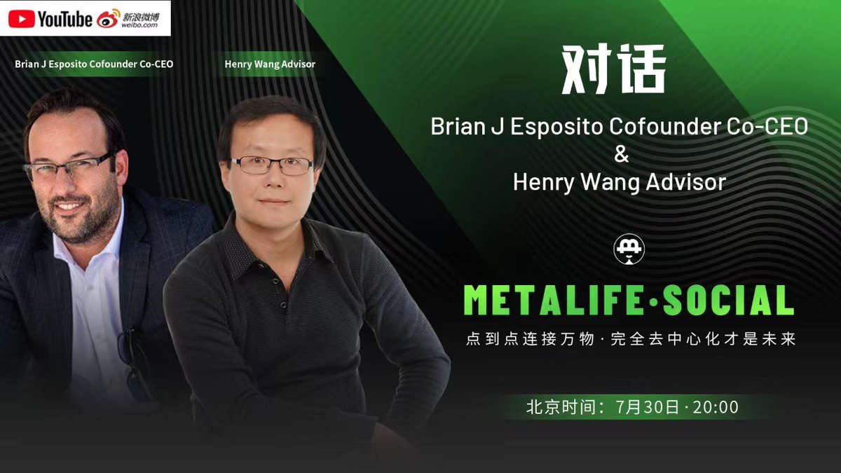lc_0419's tweet photo. https://t.co/b7TllqXIYW 点到点连接万物 7月30日晚8点，对话 Brian J Esposito Cofounder Co-CEO  &amp;... https://t.co/dPCF5U2YZn 来自 @YouTube https://t.co/fDLD7hwiqp