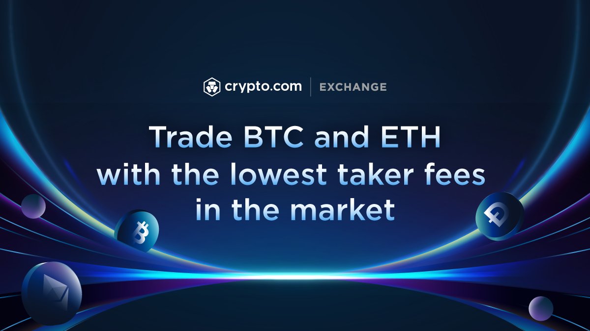 Cryptocom_Exch's tweet photo. Trade like a Pro with the best taker fees anywhere 🎉 

👑 0.025% for ALL users, regardless of your trading volume, with no min. requirements!
👑 All $BTC $ETH Spot pairs including USD and EUR

Limited time only! Trade now 👇
https://t.co/GBTPzwV3F0 https://t.co/mGpIkym6re