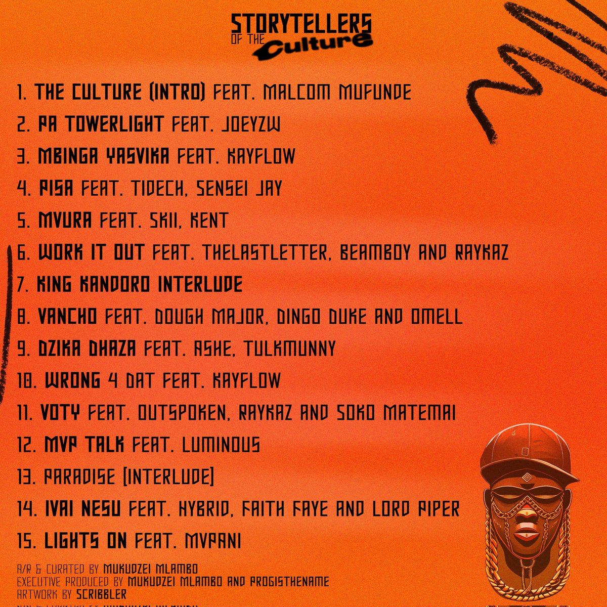 ZaziseMedia's tweet photo. Ladies and gentlemen, thank you for rocking with us and waiting. Here's the OFFICIAL Tracklist for StoryTellers of The Culture #SOTC ! We can't wait for you listen to this celebration of the culture. 

Which feature excites you the most? RT, Spread the word using #SOTC hashtag! https://t.co/qRn9TypQ7j