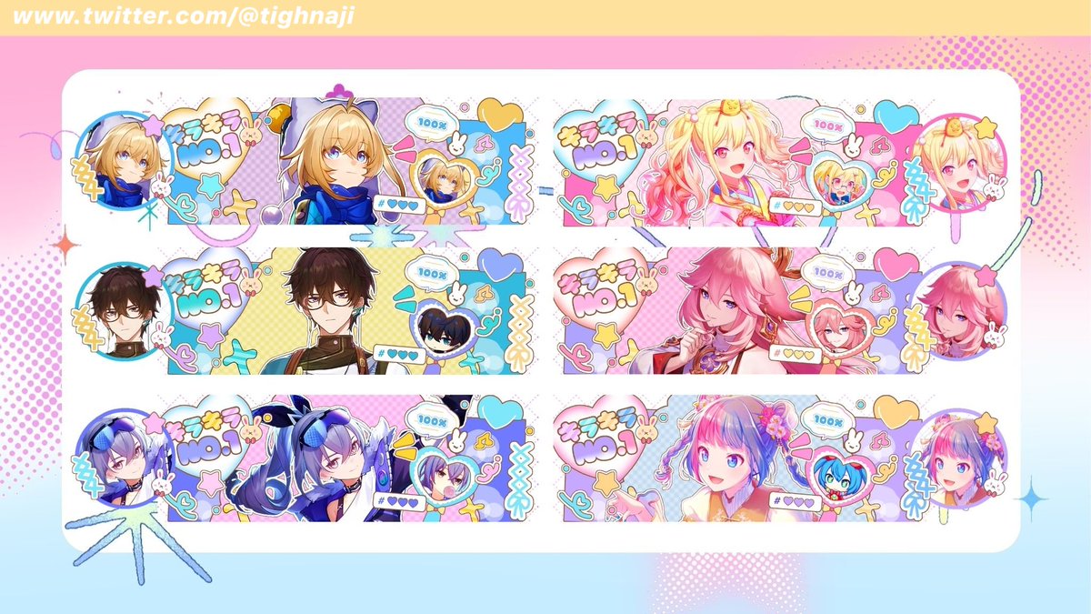 help rt are really appriciated!

halo aku ada layout ready stock hsr, genshin,prosekai, enstar dll price 17k bisa ditake jam 18.00 tanpa fee booking ya jadi langsung DM aja 

#zonauang #zonajajan