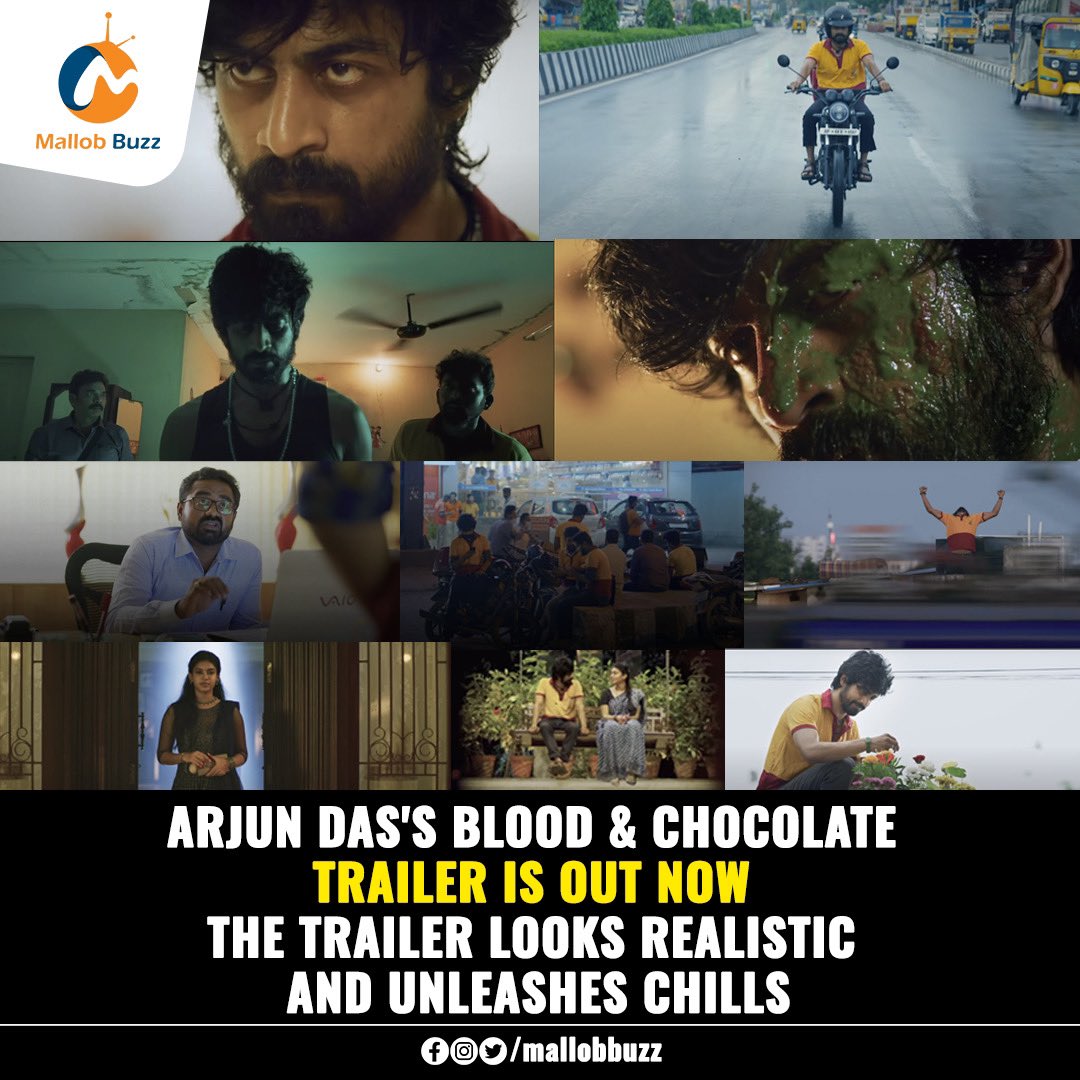 mallobmedia's tweet photo. The movie is a gripping revenge thriller centred on a food delivery agent

#ArjunDas #BloodandChocolate #Tollywoodmovieupdates #BloodandChocolatetrailer  
#mallob #mallobbuzz #mallobcompany #MovieNews #Entertainment https://t.co/zFnLzurMfQ