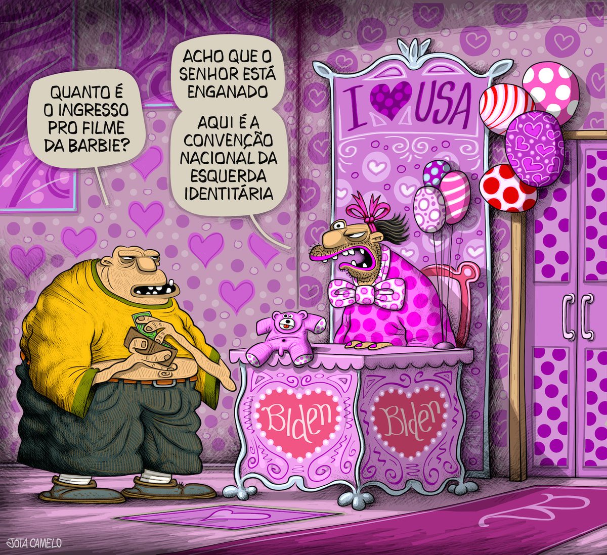 ojotacamelo's tweet photo. Apoie o trabalho do #JotaCamelo via PIX: jotacamelocharges@gmail.com
ou pelo site: https://t.co/V5QAl9CAKt
Também colabore compartilhando esta charge nas redes sociais ou em qualquer veículo de imprensa https://t.co/pZjgXa0uHq