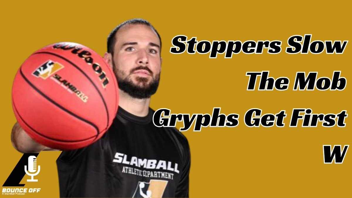 The latest Bounce Off episode is out now. Listen to the Number 1 <a href="/SlamBall/">SlamBall</a> podcast review last nights action from the start of Week 2

- Gryphs get first win
- Elite Stoppers bother Mob
- Exhaustion

Pods: podcasters.spotify.com/pod/show/sam-r…
YT: youtu.be/VYWUwmQ9xfQ