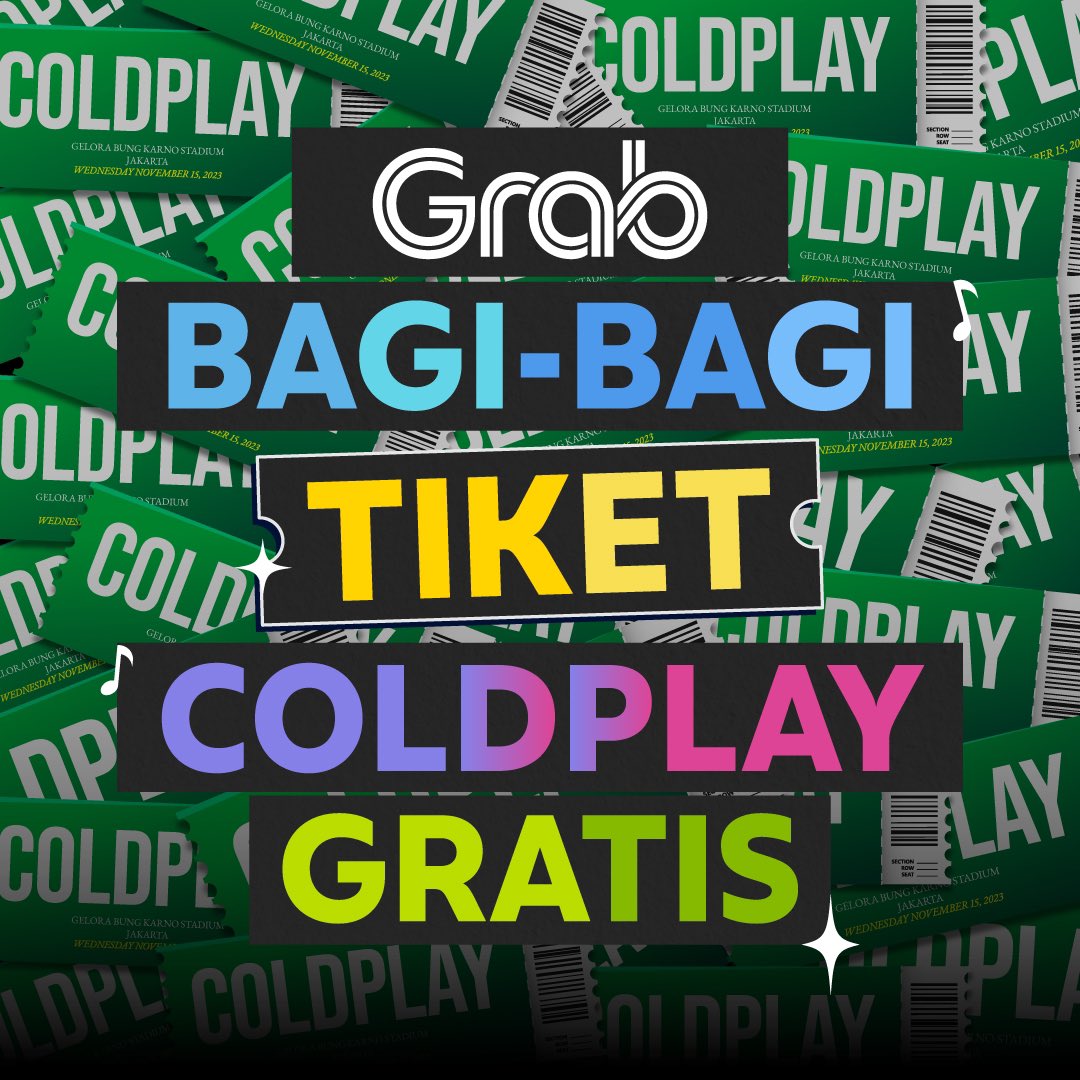 txtdrjkt's tweet photo. lika liku 60 hari menuju konser Coldplay:

- bingung pilih outfit
- mager bawa mobil karna parkir mahal, nge-Grab solusinya🤭 soalnya kali aja bisa menang tiket Coldplay caranya di sini  https://t.co/WFbWfUZq4t ,
- kosongin memory hape karna bakal full house video🤣 

 @GrabID https://t.co/czT0De5l1b