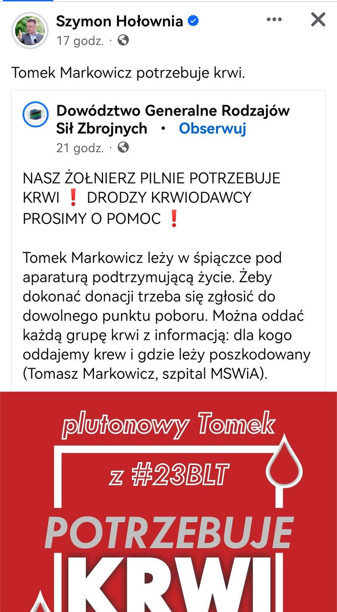 Potrzebna krew!
#Krwiodawstwo