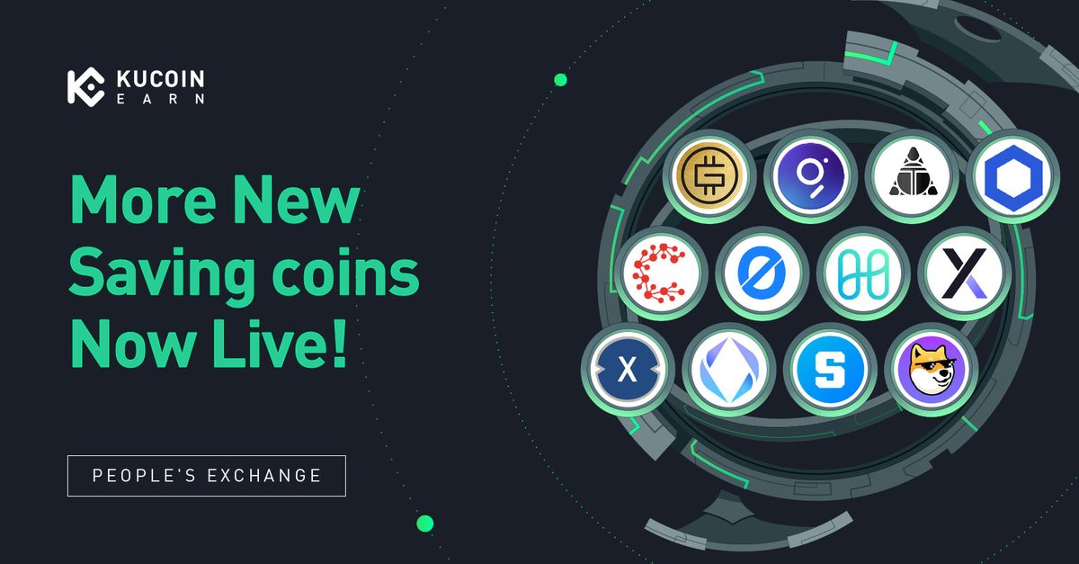 KuCoin_Earn's tweet photo. 💰More New Saving Coins Now Live!

⏰Promotion starts at 10:00:00 on July 28, 2023 (UTC)

👉https://t.co/mAzgbi1JYs https://t.co/NyLsiW7NO6