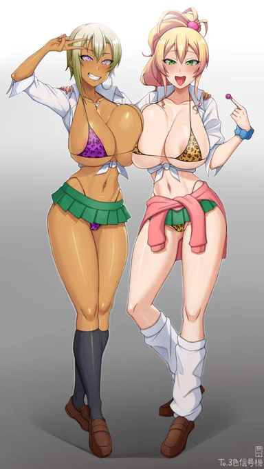 #暑いので水着絵で体温調節するアメスク最高 