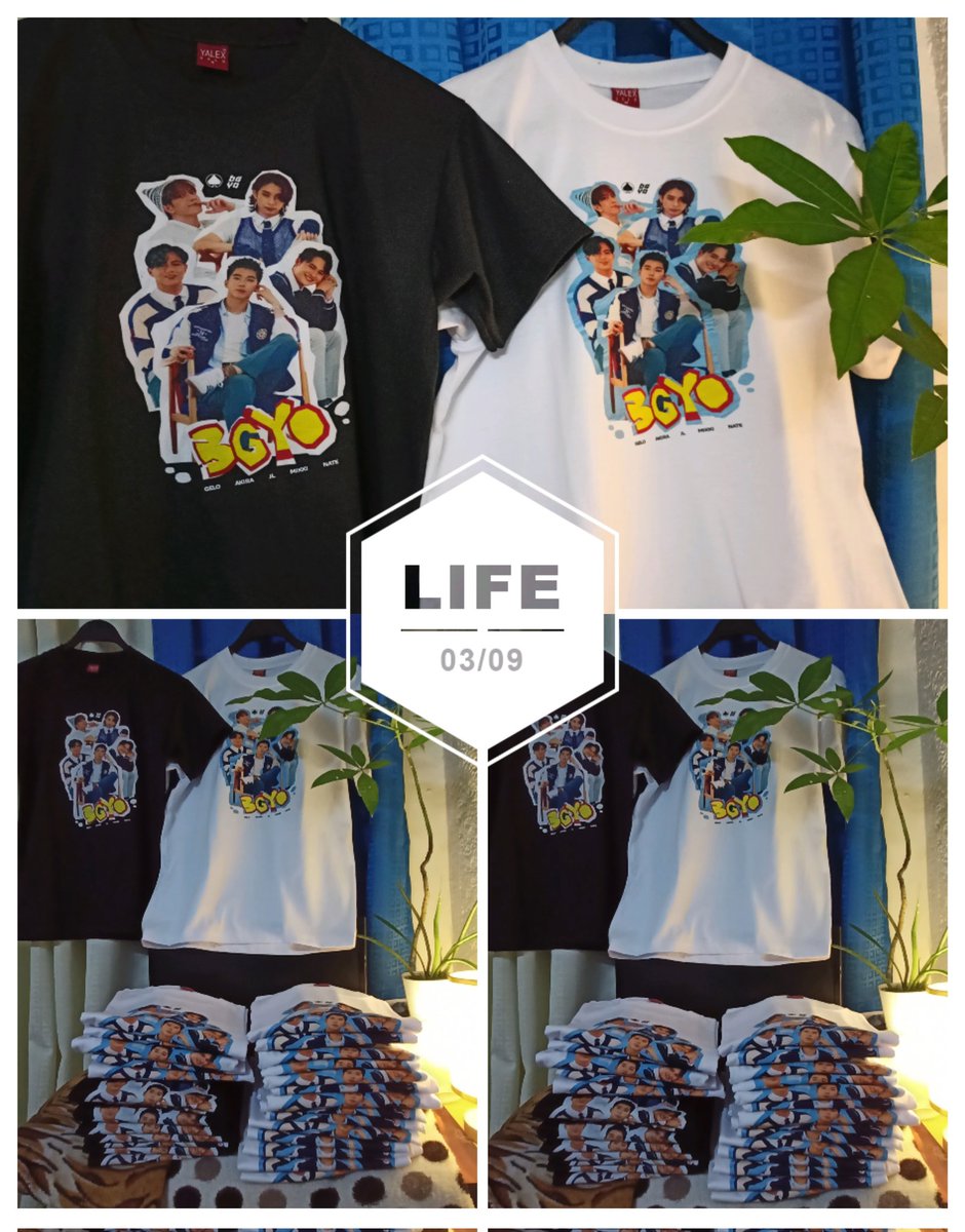 [📣] Fan Merch Project 

Our OT5 BGYO Bootleg shirts are now available. For those who purchased, shipment will start on Sunday.

Proceeds of this project is for YT Ads in the upcoming BGYO MV.

Grab yours ACEs, for only PHP 400! 

Order🔗tinyurl.com/BGYO-OT5-Bootl…

#BGYO <a href="/bgyo_ph/">BGYO_PH</a>