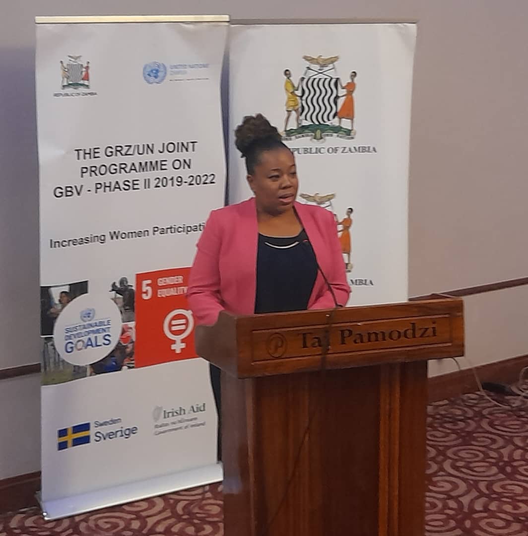 UNZambia's tweet photo. Congratulations to Govt of #Zambia on launch of Minimum Norms and Standards for Temporal Shelters for #GBV survivors &amp; victims of Human Trafficking with funding from @swedininzambia and @IrelandinZambia  - showing strong drive and partnerships in fighting GBV &amp; Human Trafficking. https://t.co/c8Cmwh6Cet