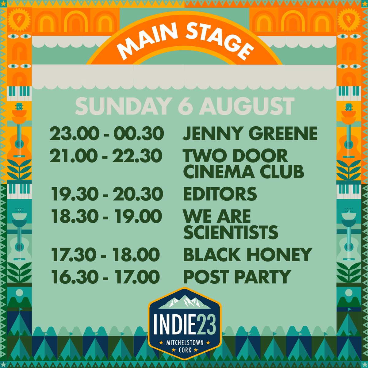 🎉CATCH US ON THE INDIEPENDENCE MAIN STAGE NEXT SUNDAY 🎉 #INDIE23