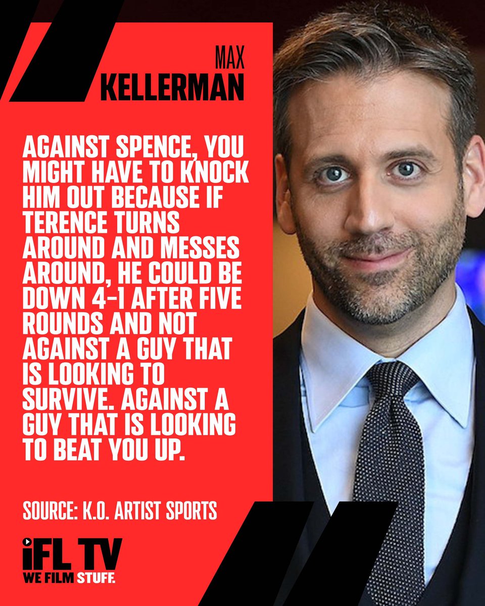 IFLTV's tweet image. Max Kellerman believes Terence Crawford might have to knock Errol Spence Jr out 👀

Do you agree? 🤔

#SpenceCrawford | #ErrolSpence | #MaxKellerman